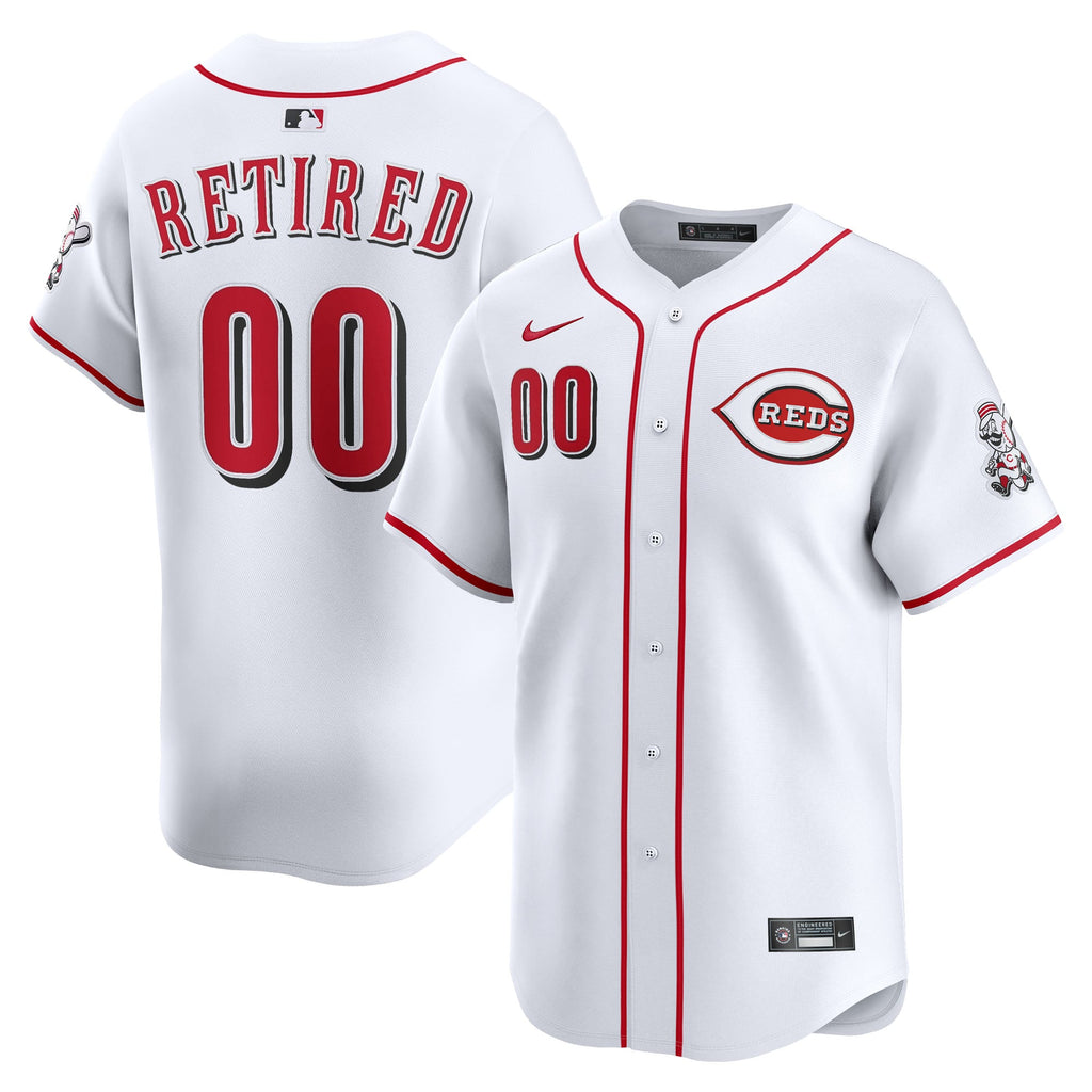 Men's Cincinnati Reds Nike White Home Limited Pick-A-Player Retired Roster Jersey