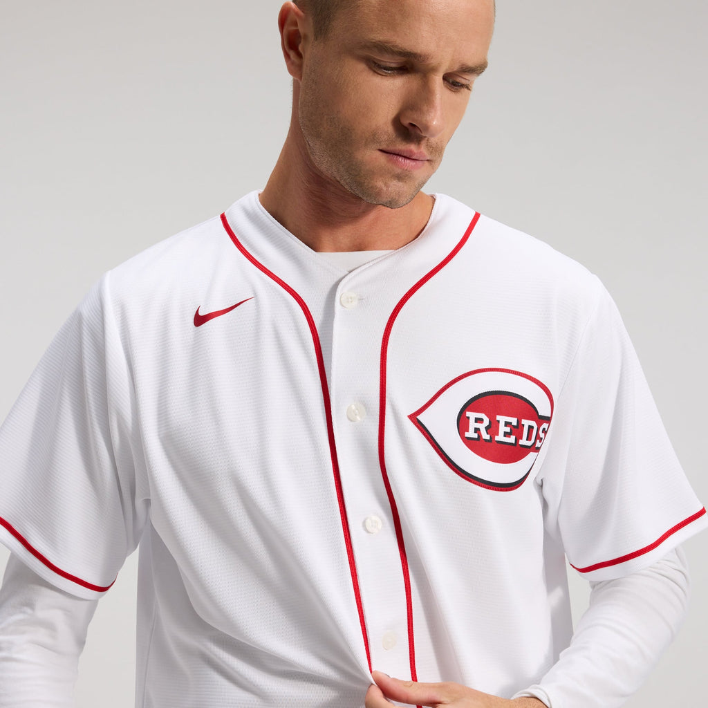 Men's Cincinnati Reds Nike White Home Replica Team Jersey - 8