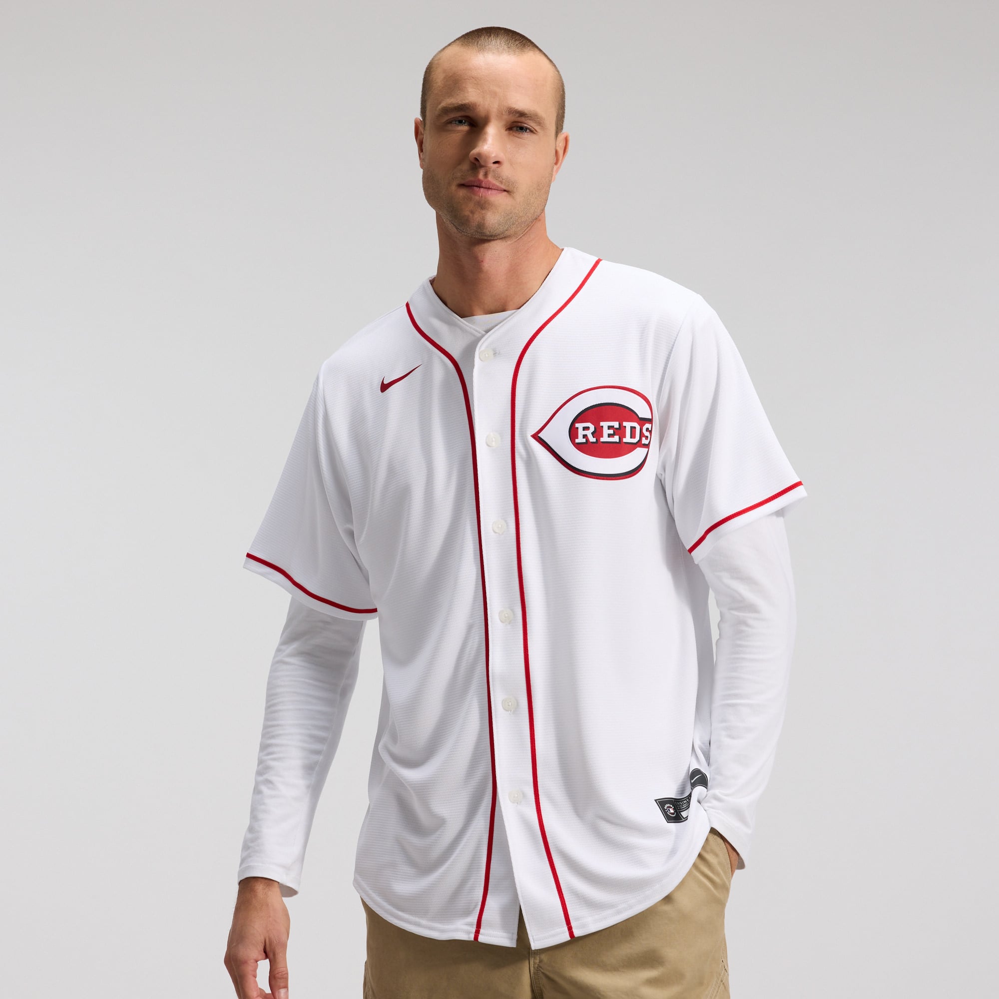 Men's Cincinnati Reds Nike White Home Replica Team Jersey