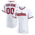 Men's Cleveland Guardians Nike White Home Authentic Custom Jersey