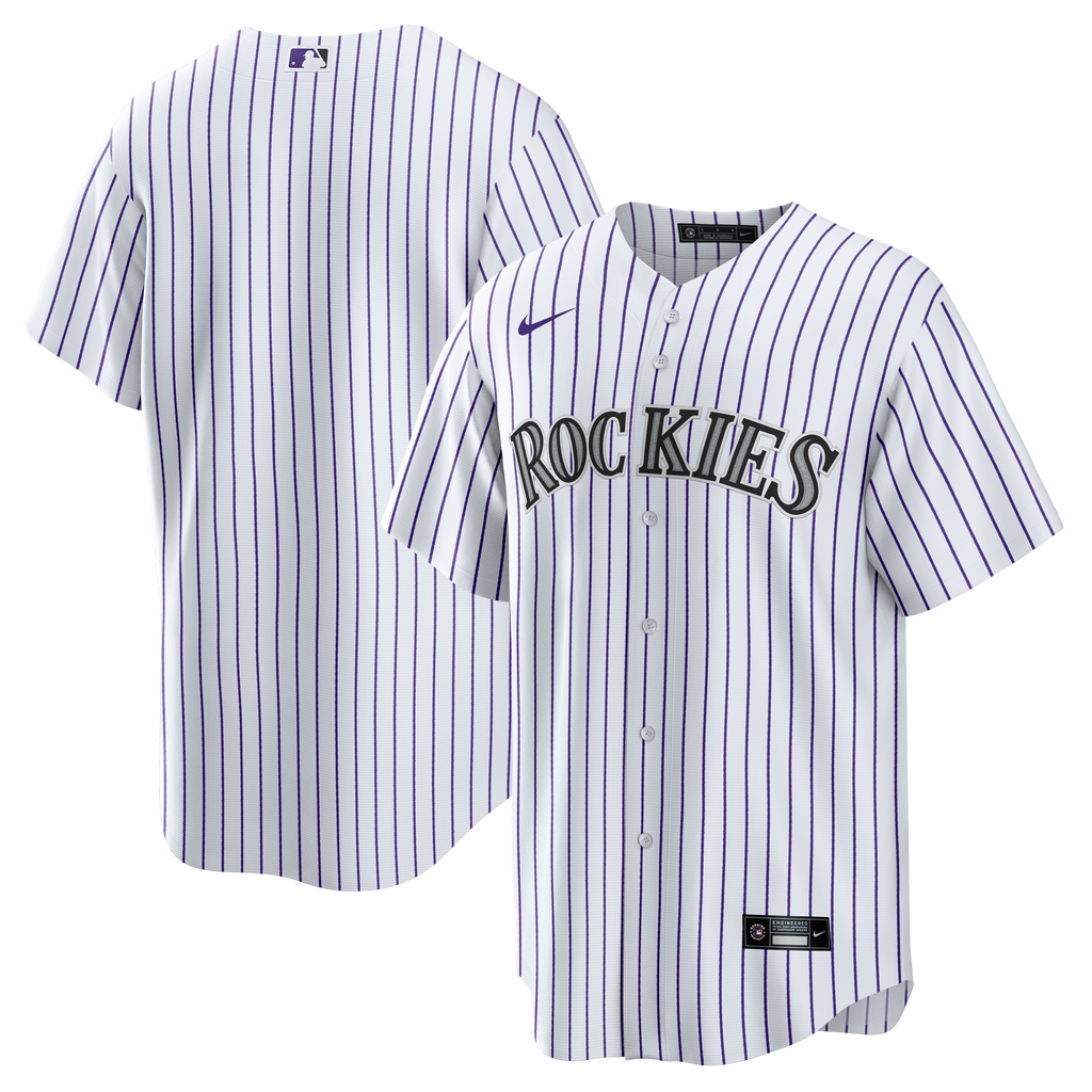 Men's Colorado Rockies Nike White Home Big & Tall Replica Jersey - 2