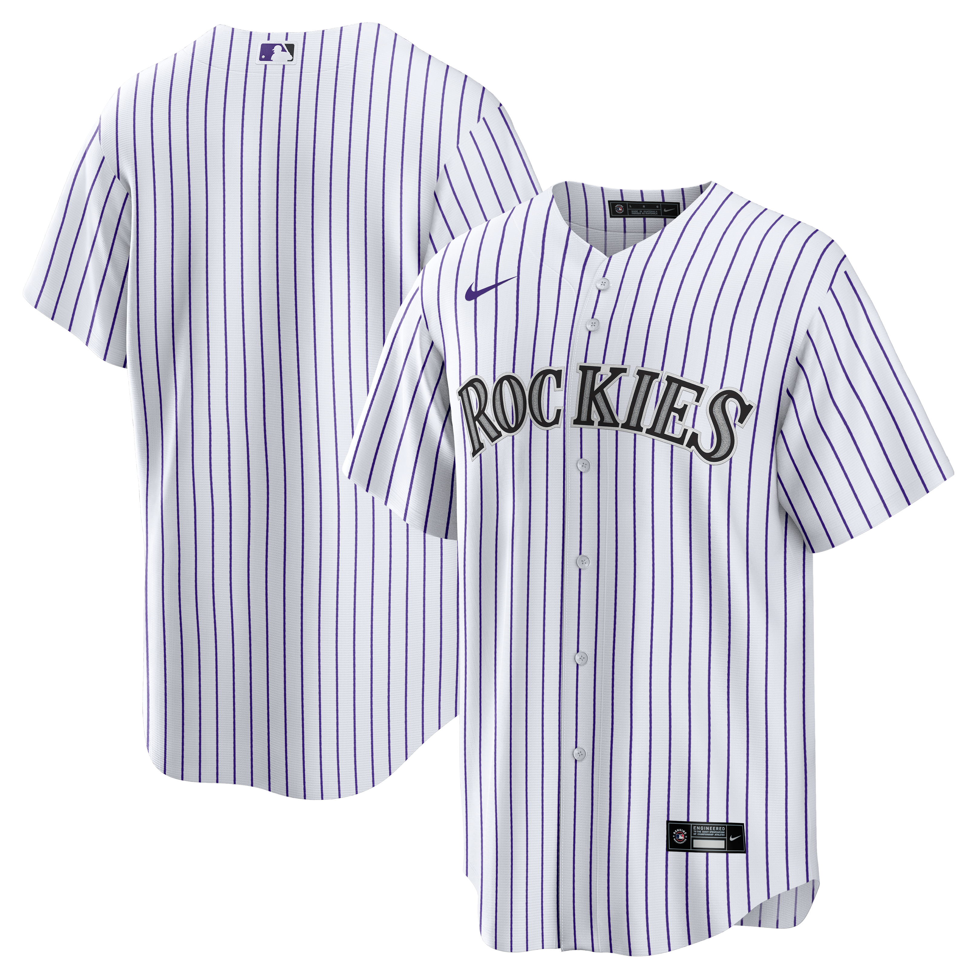 Men's Colorado Rockies Nike White Home Big & Tall Replica Jersey - 2