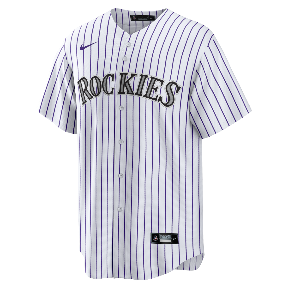 Men's Colorado Rockies Nike White Home Big & Tall Replica Jersey - 3