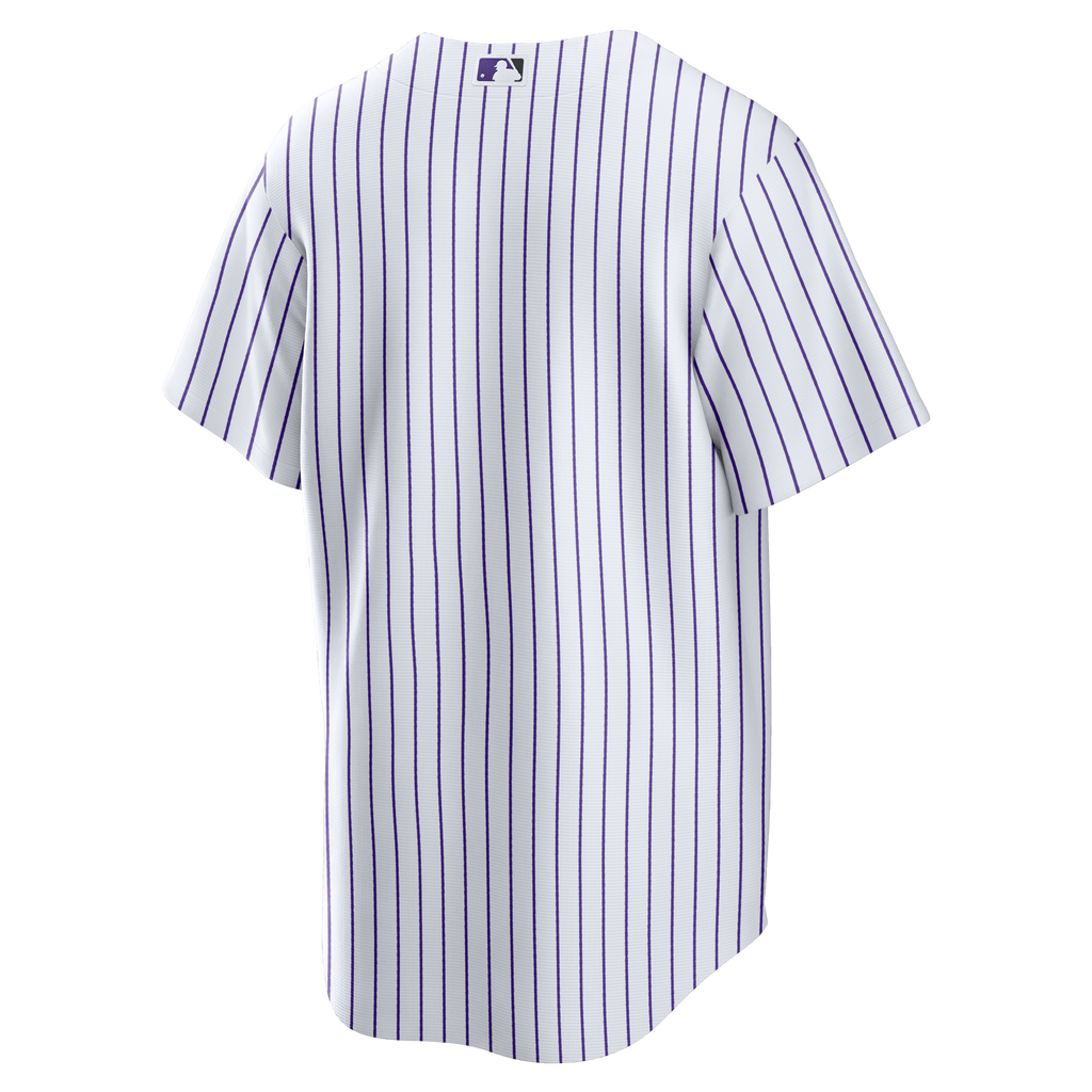 Men's Colorado Rockies Nike White Home Big & Tall Replica Jersey - 4