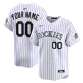 Men's Colorado Rockies Nike White Home Limited Custom Jersey