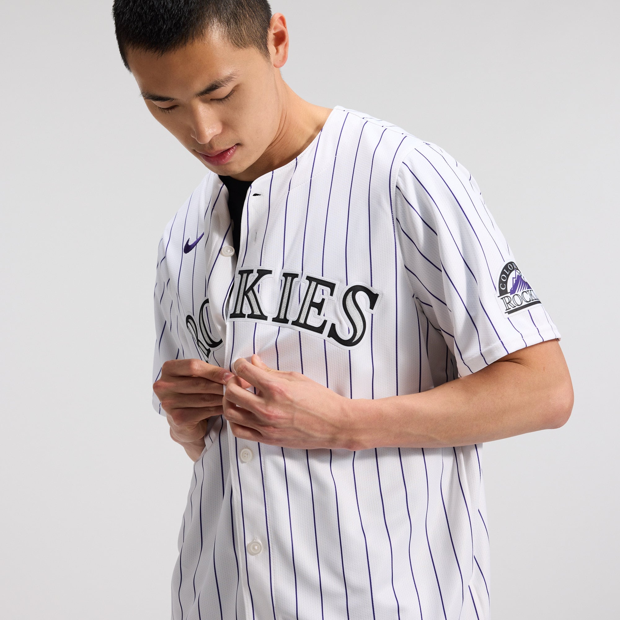 Men's Colorado Rockies Nike White Home Limited Jersey - 10
