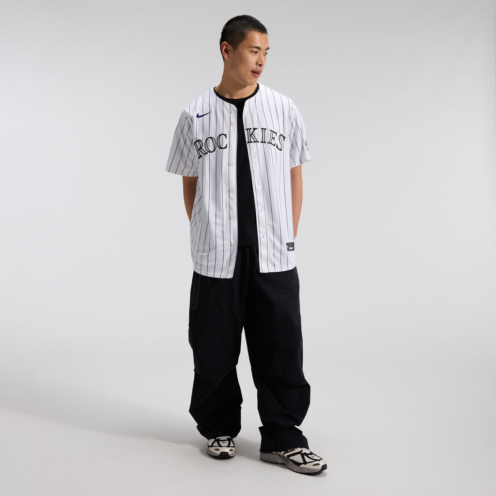 Men's Colorado Rockies Nike White Home Limited Jersey - 4