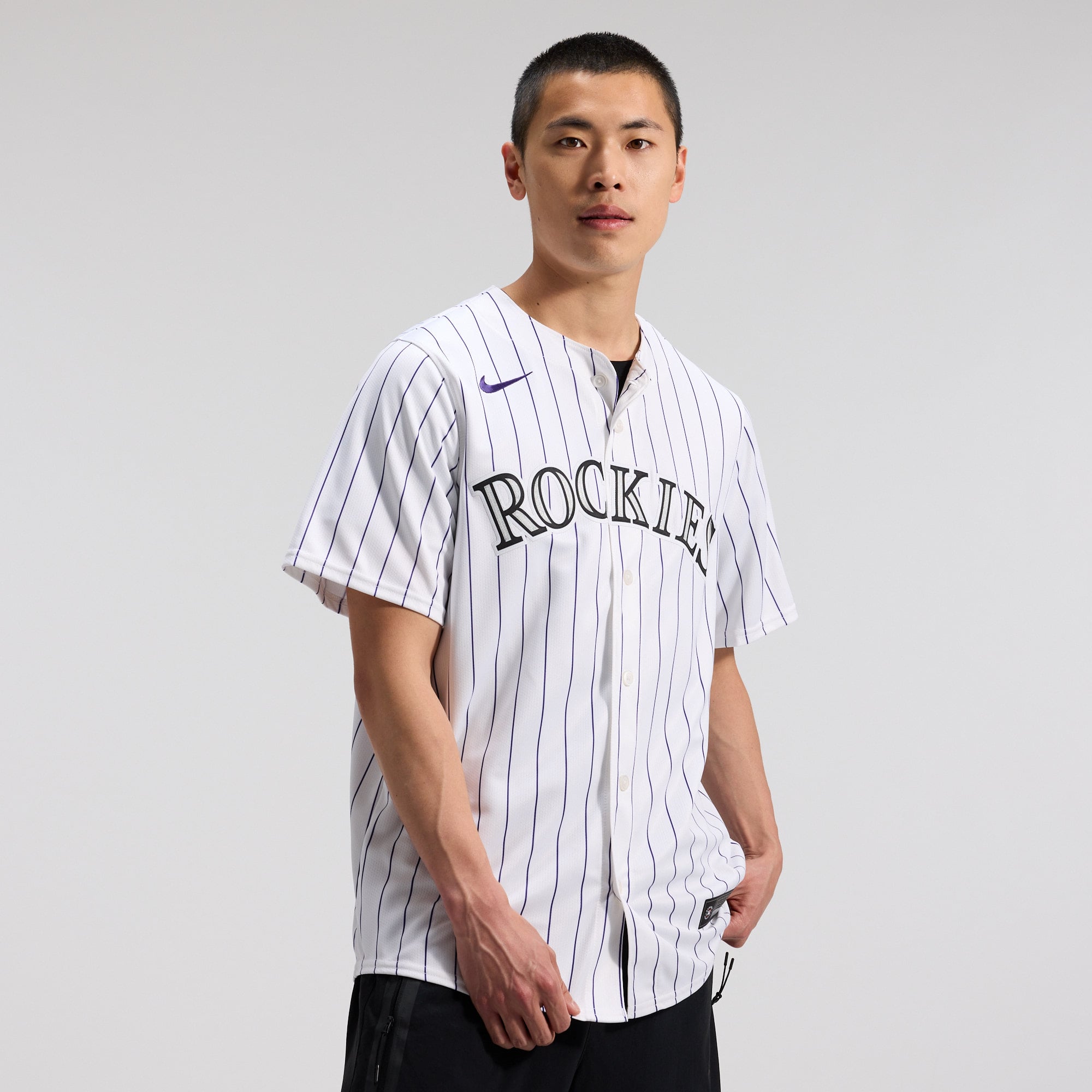 Men's Colorado Rockies Nike White Home Limited Jersey