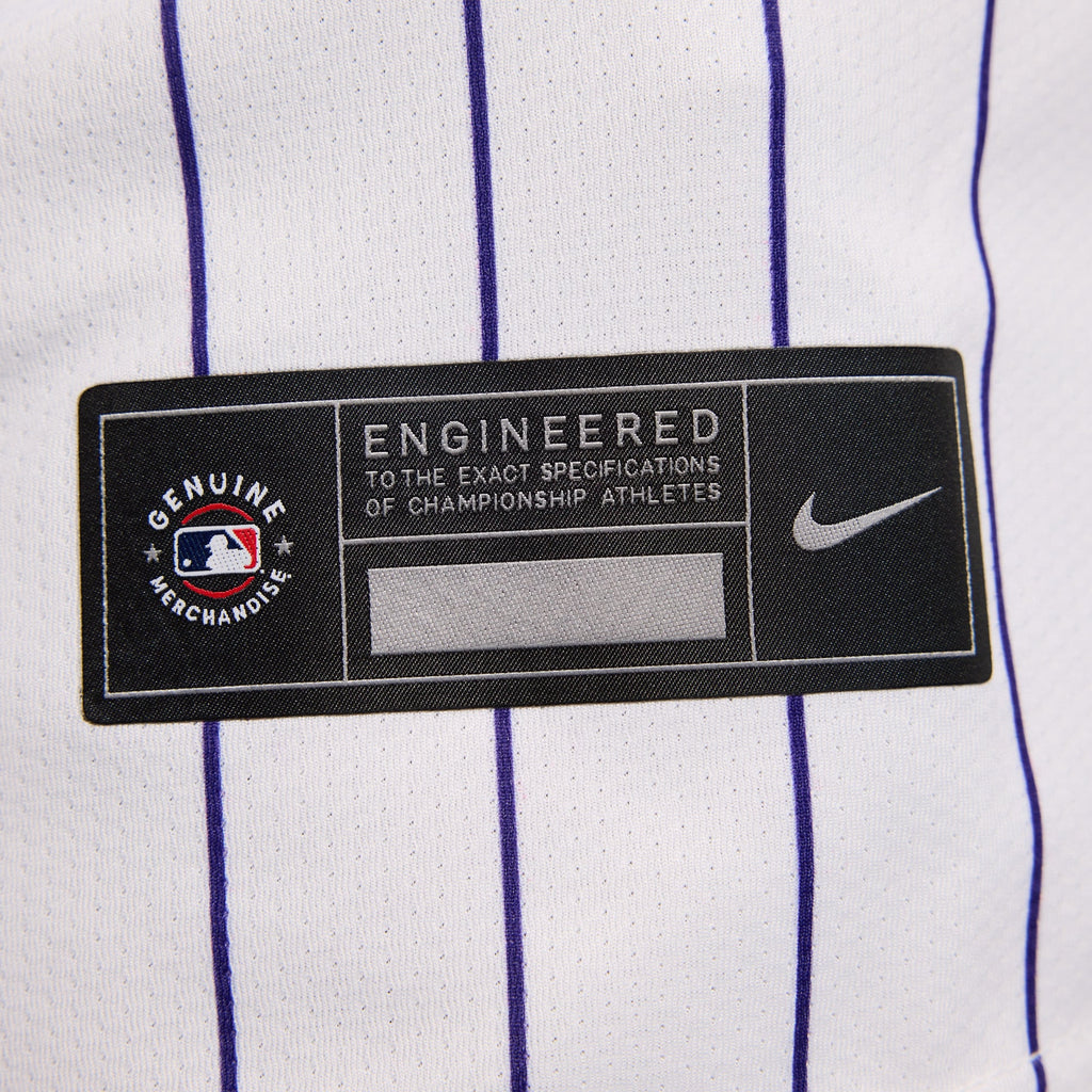 Men's Colorado Rockies Nike White Home Limited Jersey - 12