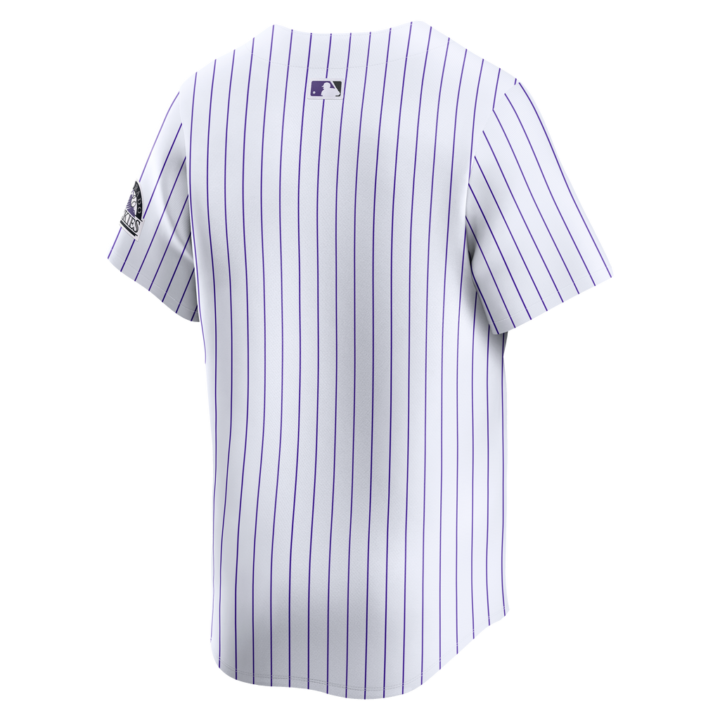Men's Colorado Rockies Nike White Home Limited Jersey - 6