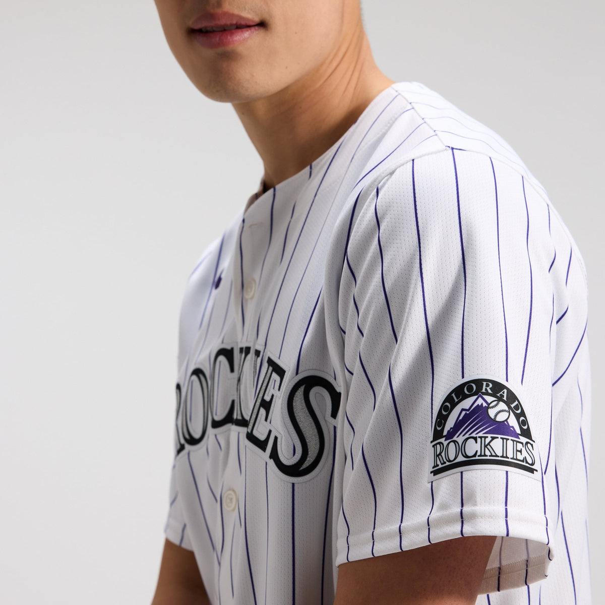 Men's Colorado Rockies Nike White Home Limited Jersey - 7