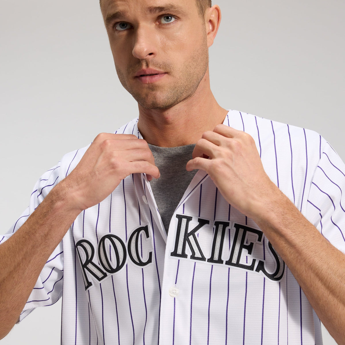 Men's Colorado Rockies Nike White Home Replica Team Jersey - 8