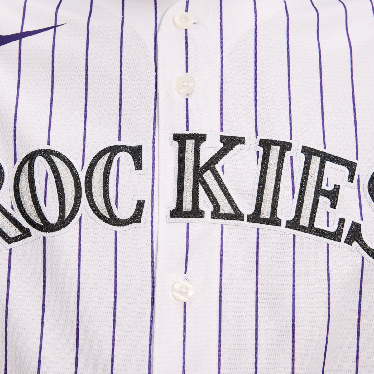 Men's Colorado Rockies Nike White Home Replica Team Jersey - 9