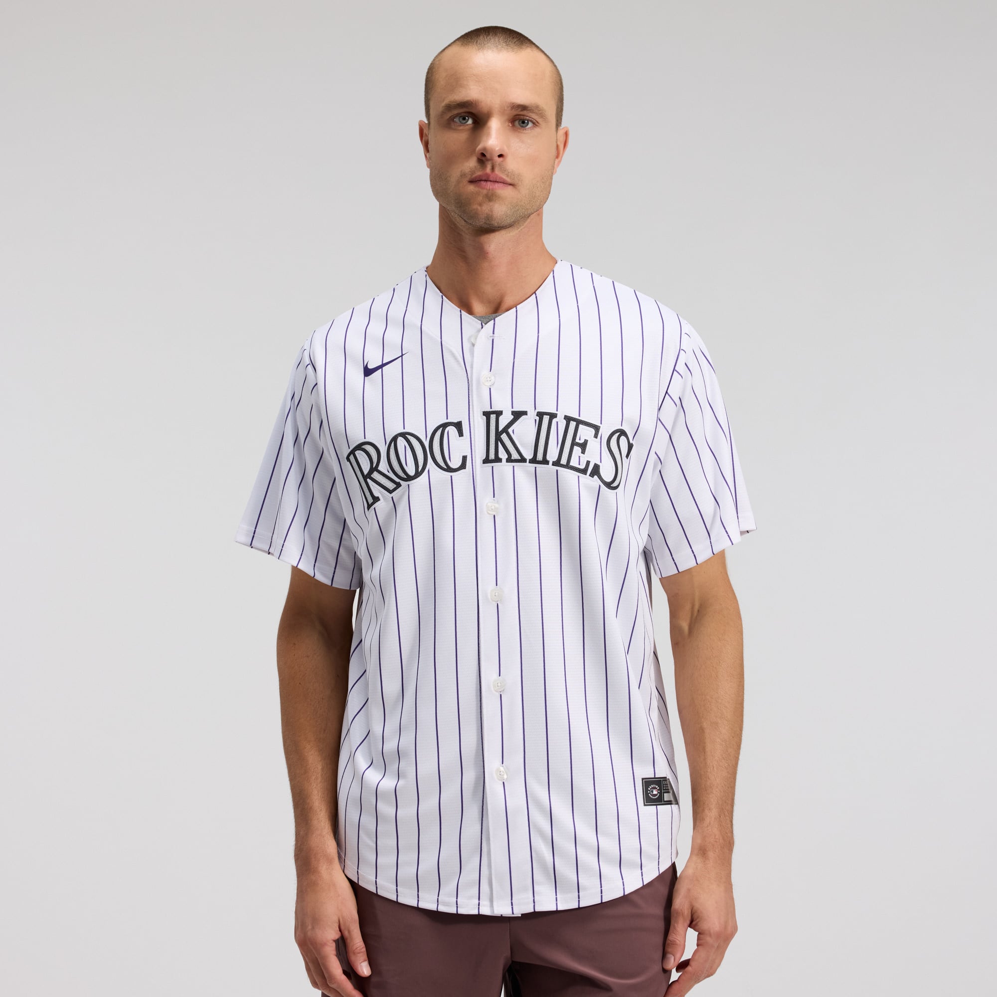 Men's Colorado Rockies Nike White Home Replica Team Jersey - 2