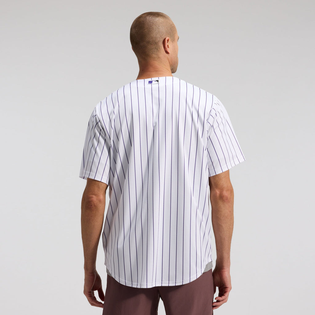 Men's Colorado Rockies Nike White Home Replica Team Jersey - 3