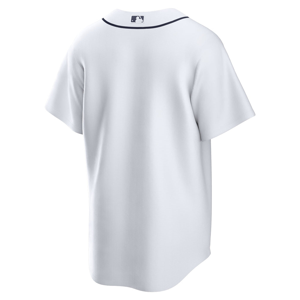 Men's Detroit Tigers Nike White Home Replica Team Jersey - 4