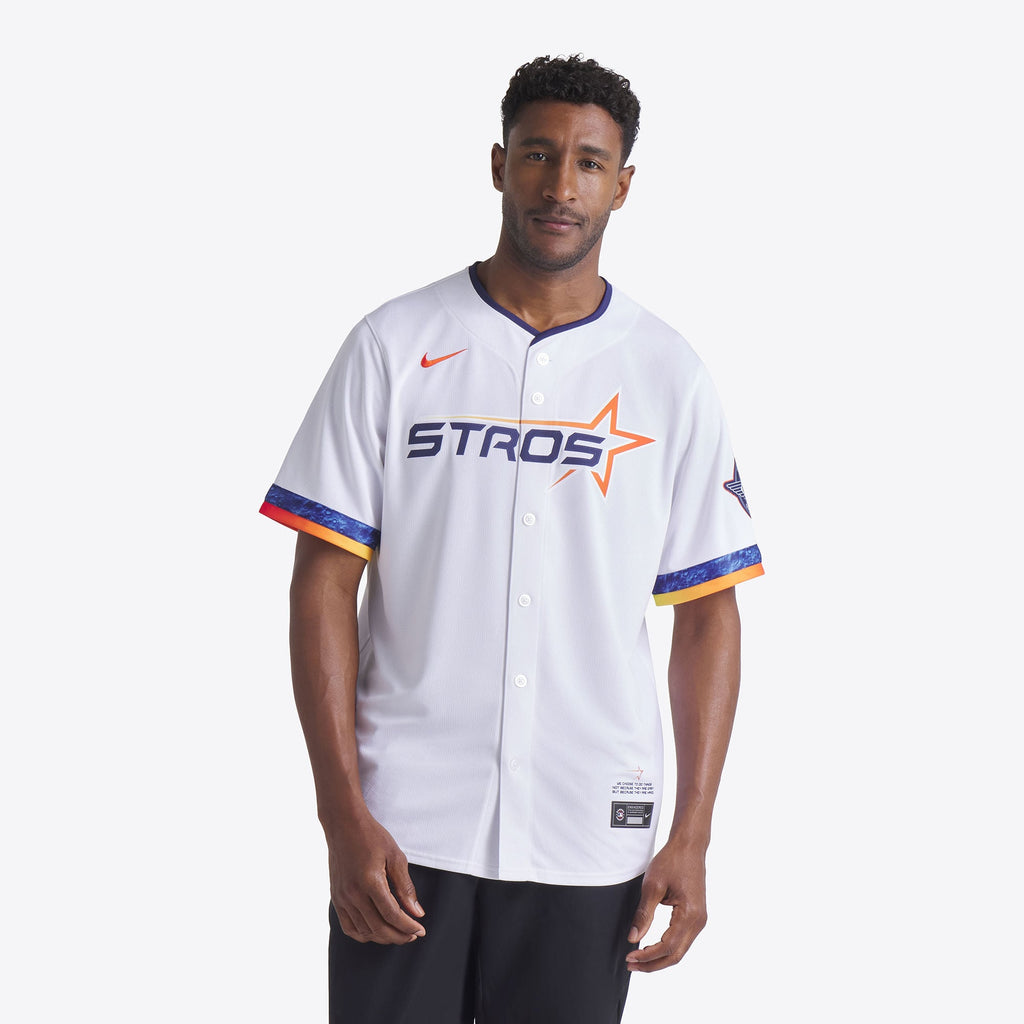 Men's Houston Astros Nike White 2025 City Connect Limited Jersey - 2