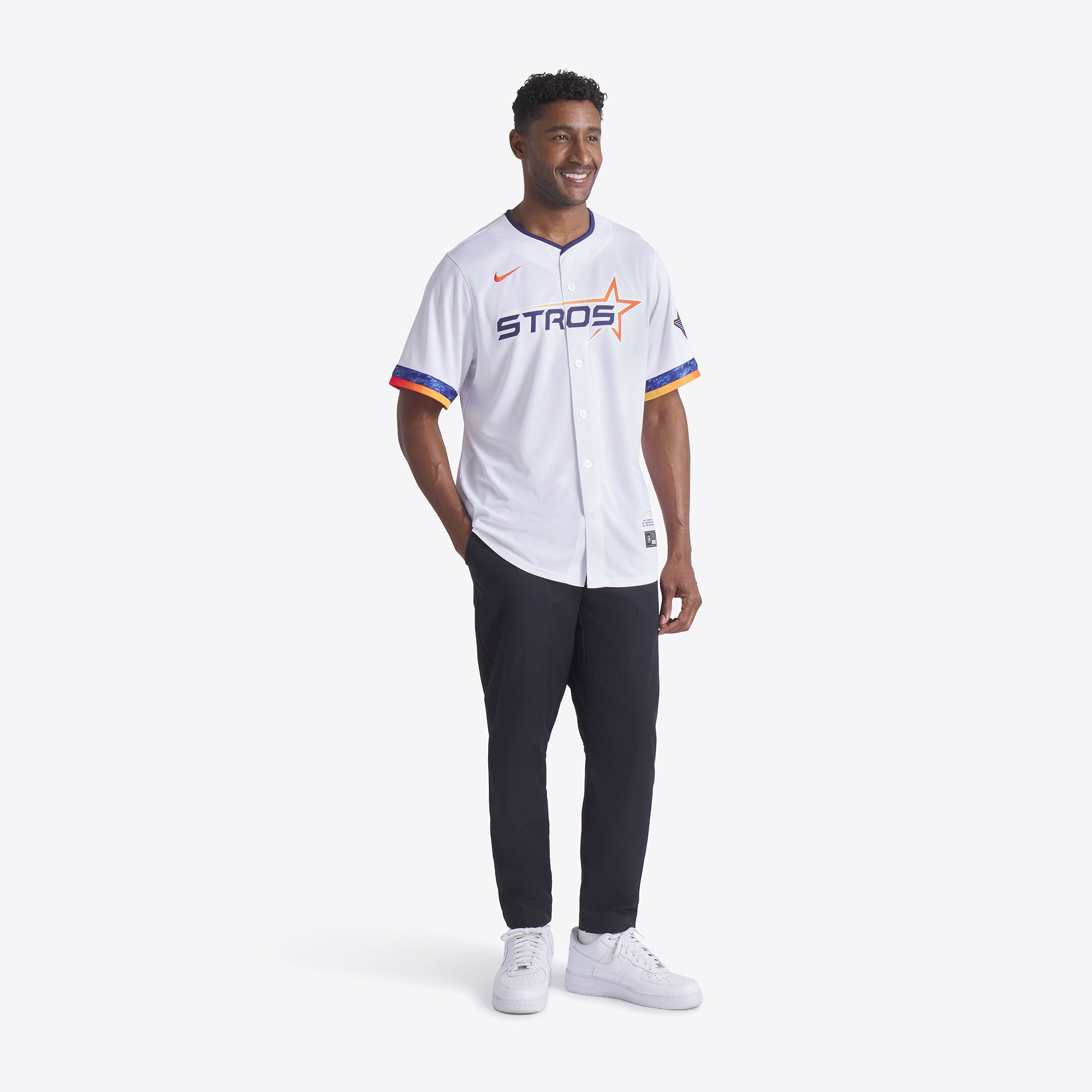 Men's Houston Astros Nike White 2025 City Connect Limited Jersey - 4