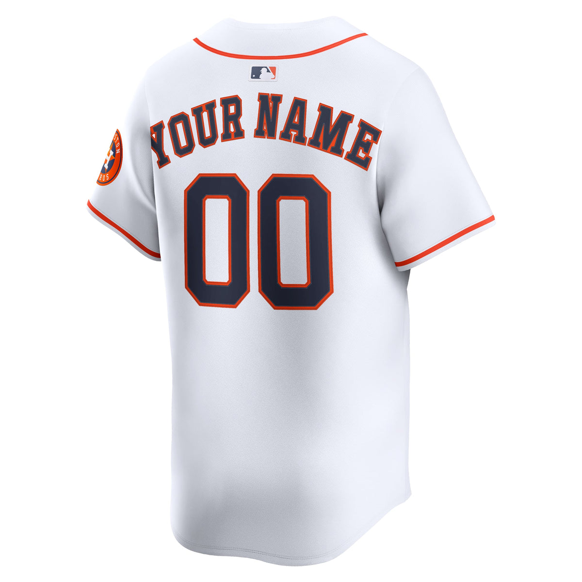 Men's Houston Astros Nike White Home Limited Custom Jersey - 4