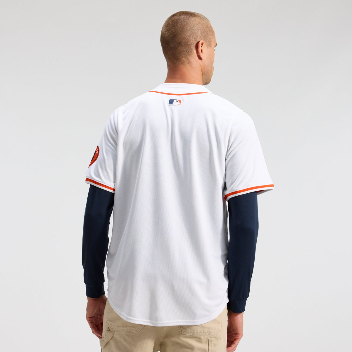 Men's Houston Astros Nike White Home Limited Jersey - 3