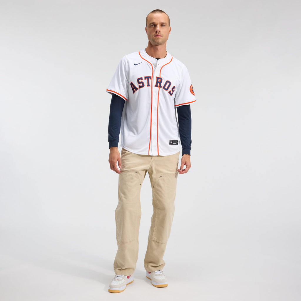 Men's Houston Astros Nike White Home Limited Jersey - 4