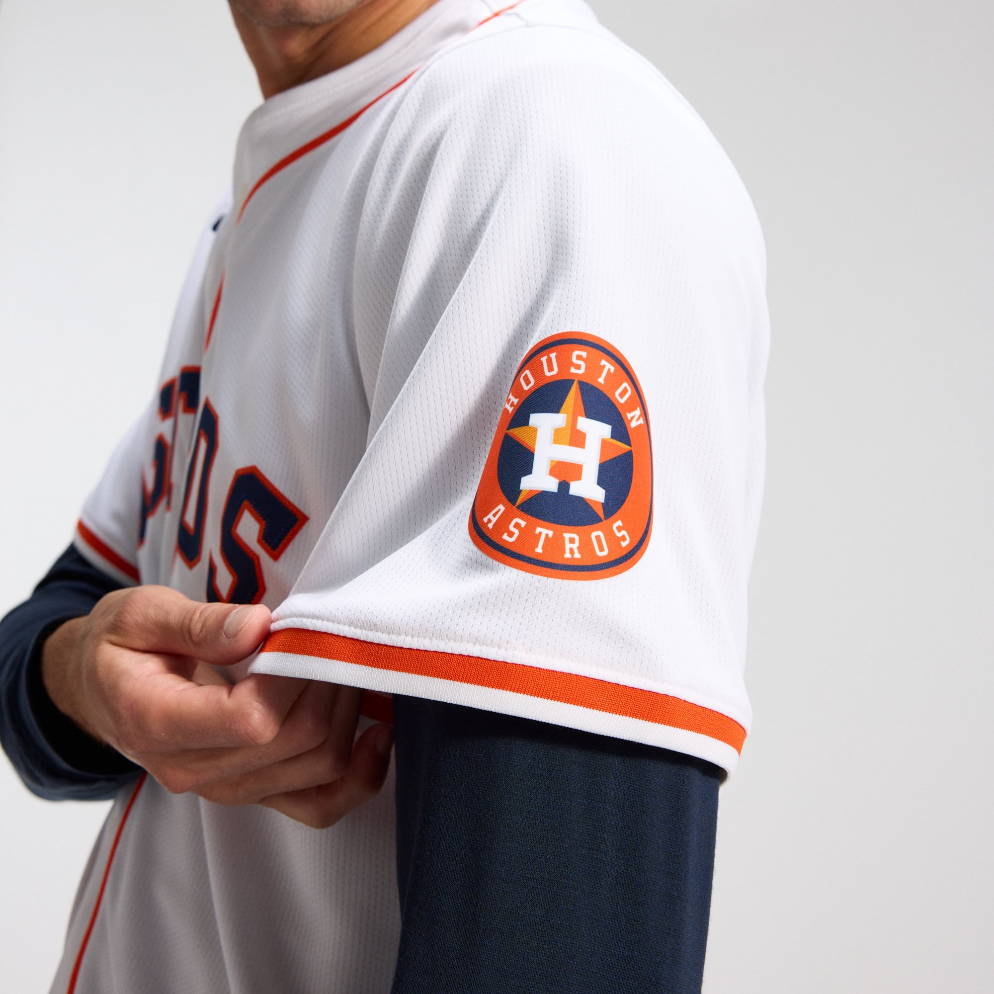 Men's Houston Astros Nike White Home Limited Jersey - 9