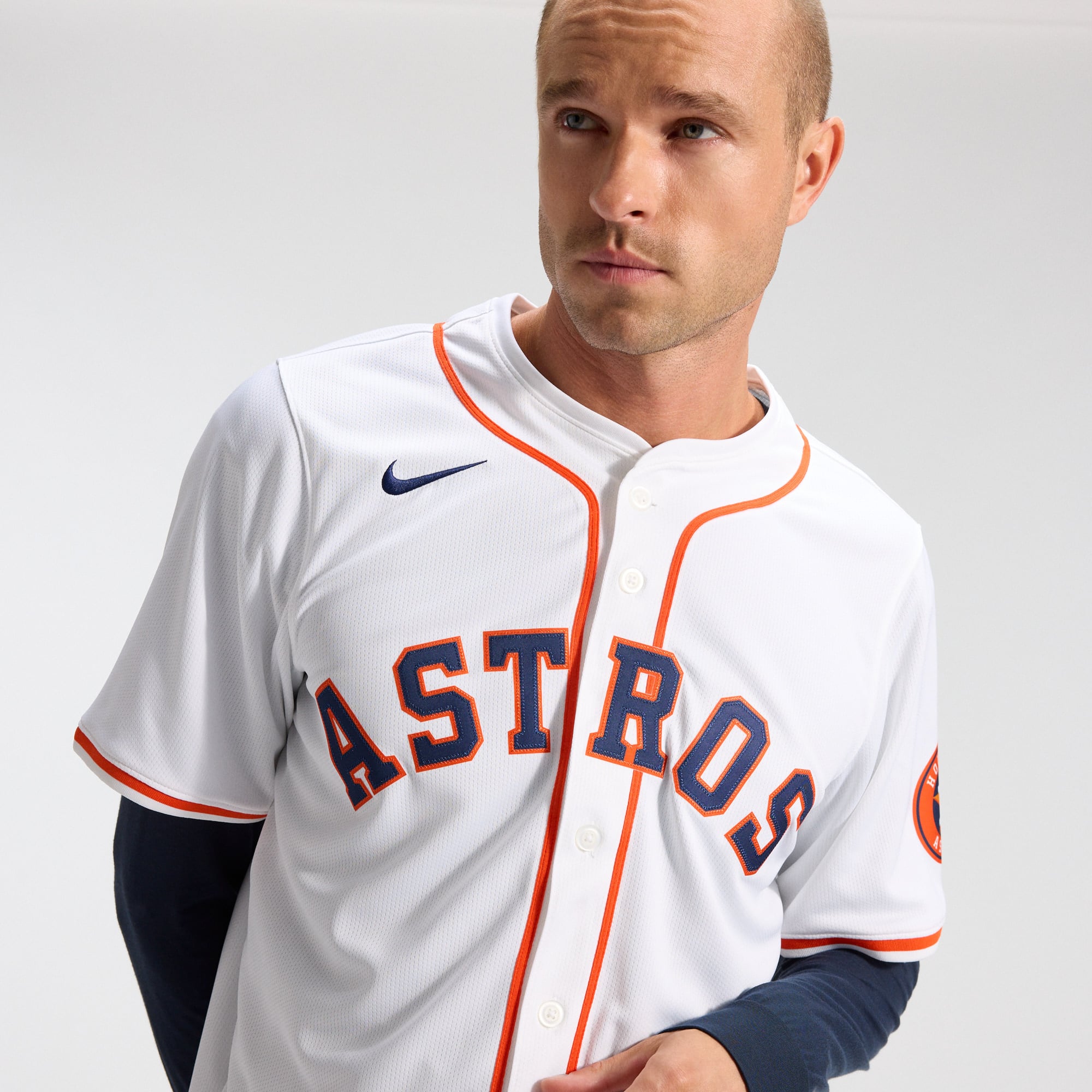 Men's Houston Astros Nike White Home Limited Jersey - 10