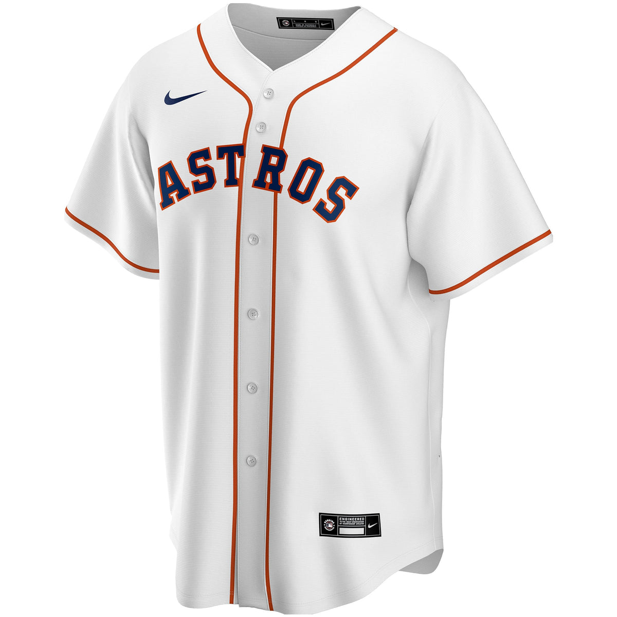 Men's Houston Astros Nike White Home Replica Custom Jersey - 3