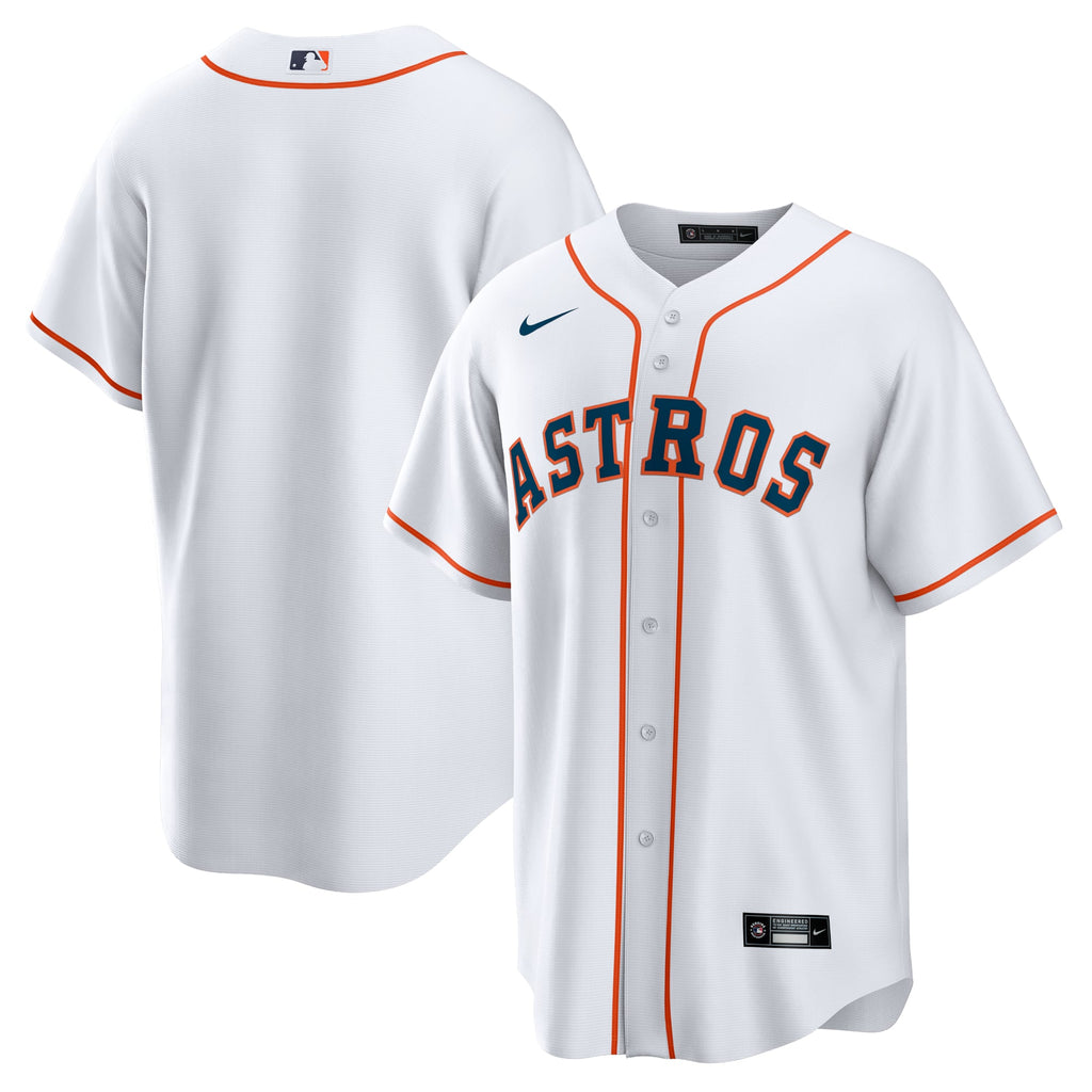 Men's Houston Astros Nike White Home Replica Team Jersey - 2