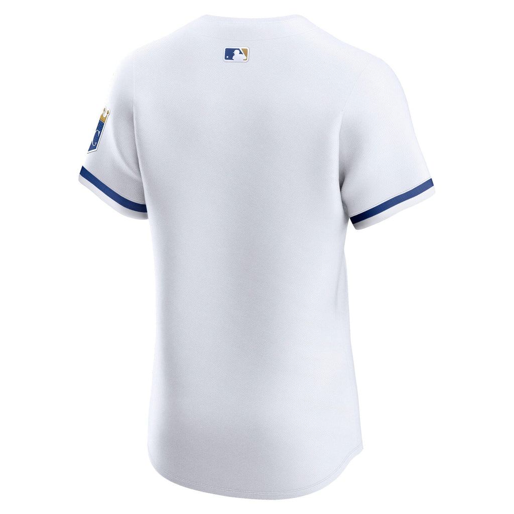 Men's Kansas City Royals Nike White Home Elite Jersey - 4