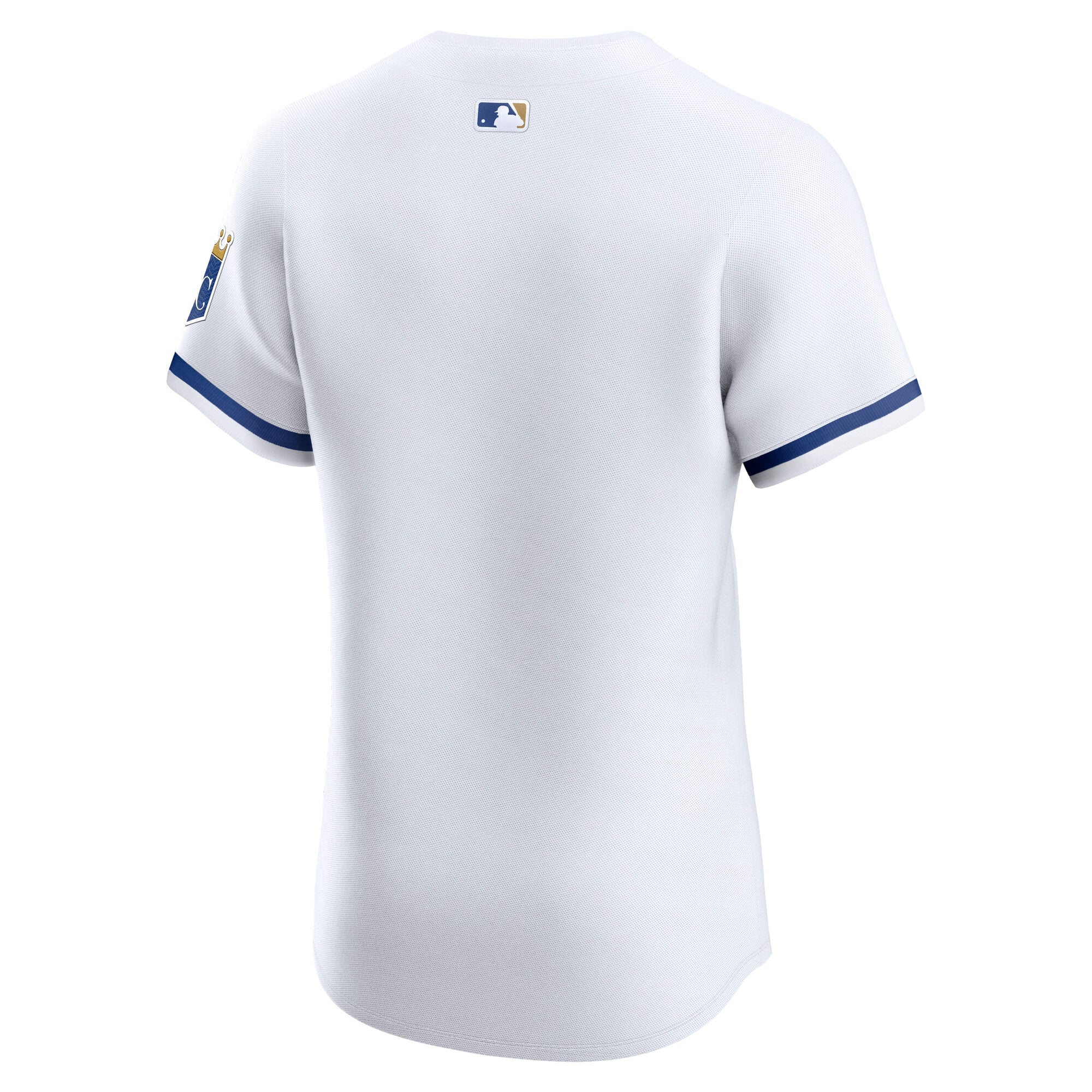 Men's Kansas City Royals Nike White Home Elite Jersey - 4