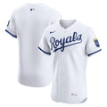 Men's Kansas City Royals Nike White Home Elite Jersey