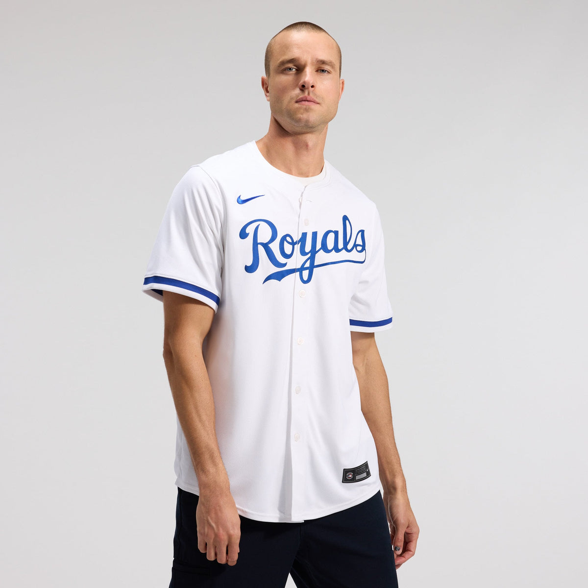 Men's Kansas City Royals Nike White Home Limited Jersey - 2