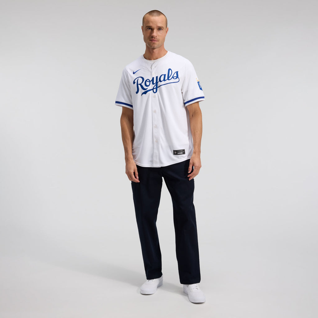 Men's Kansas City Royals Nike White Home Limited Jersey - 4