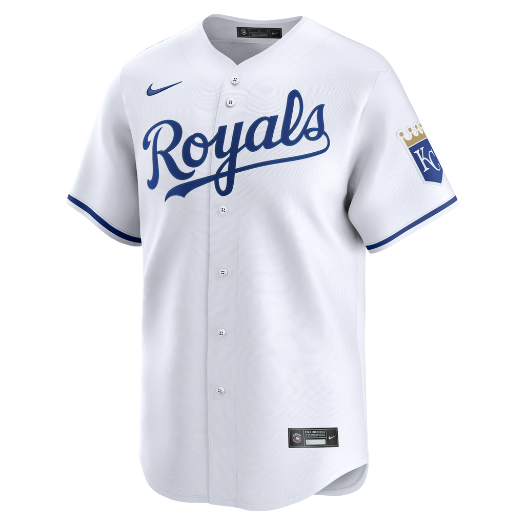 Men's Kansas City Royals Nike White Home Limited Jersey - 6