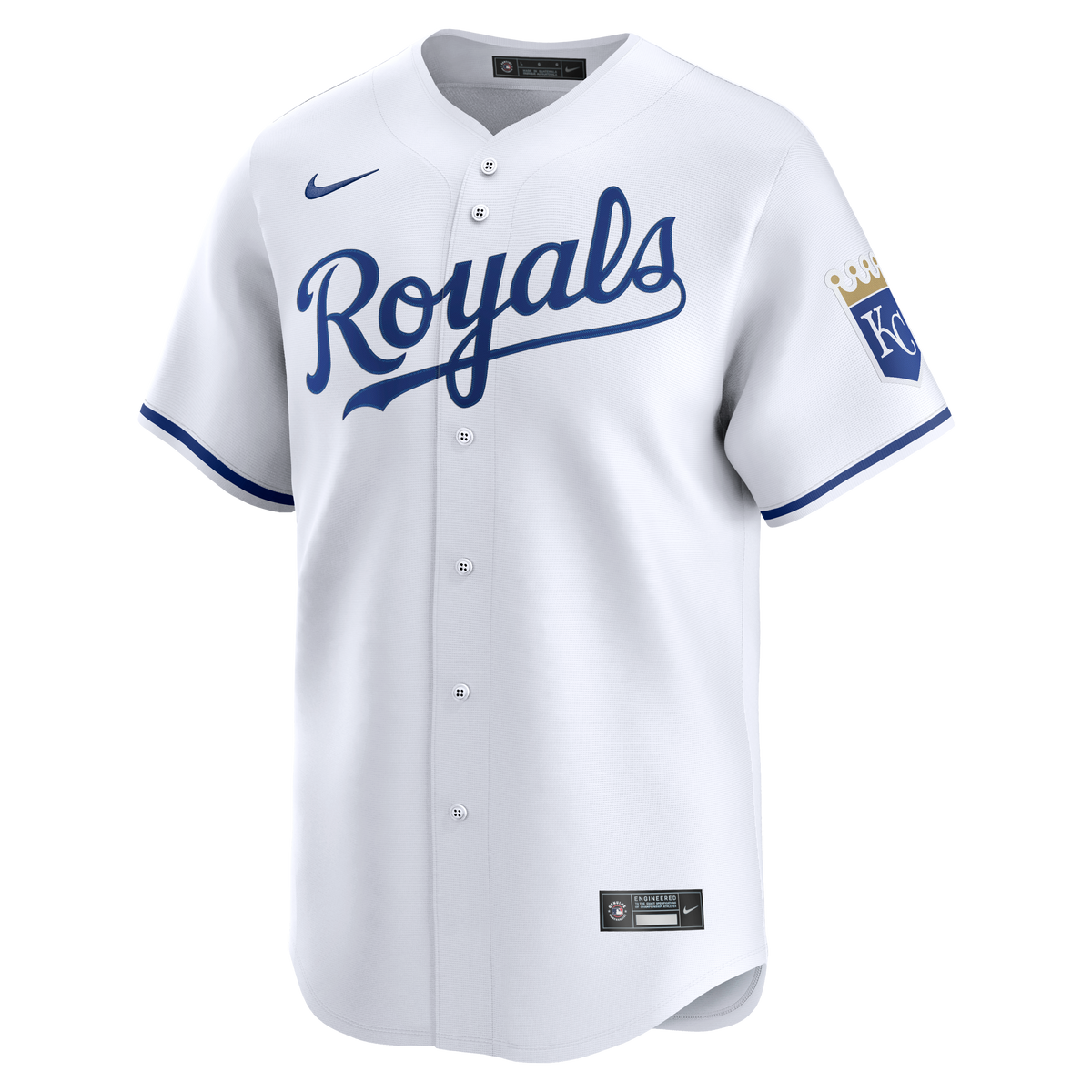 Men's Kansas City Royals Nike White Home Limited Jersey - 6