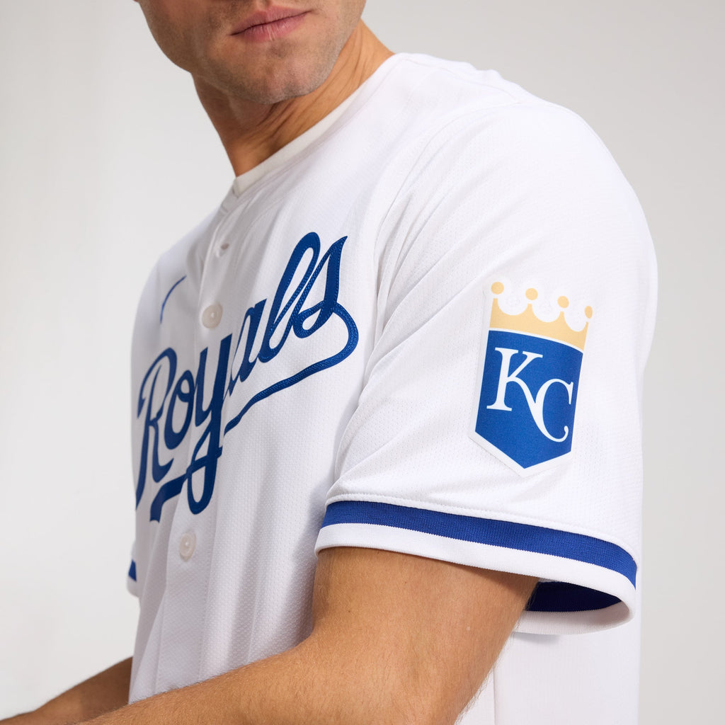 Men's Kansas City Royals Nike White Home Limited Jersey - 8
