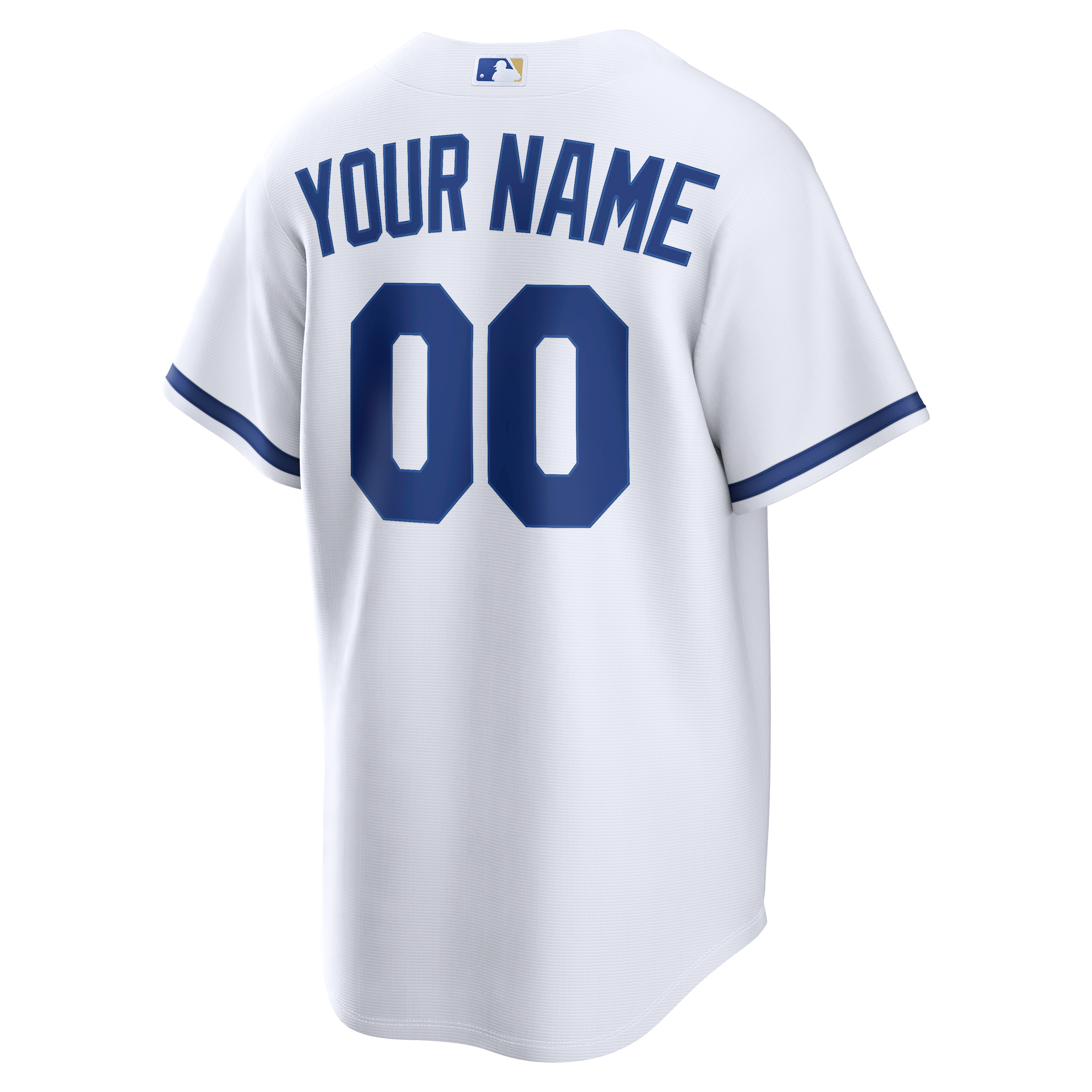 Men's Kansas City Royals Nike White Home Replica Custom Jersey - 4