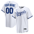 Men's Kansas City Royals Nike White Home Replica Custom Jersey