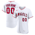 Men's Los Angeles Angels Nike White Home Authentic Custom Jersey