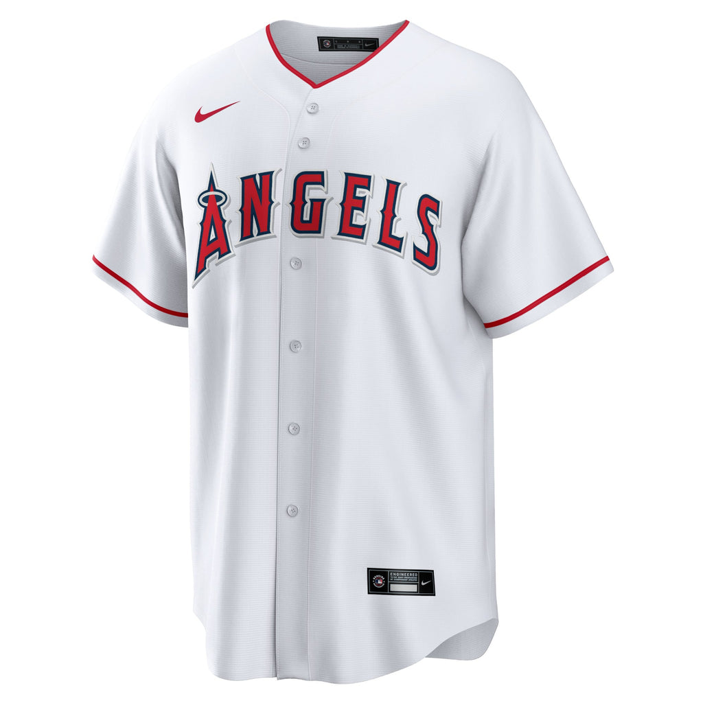 Men's Los Angeles Angels Nike White Home Blank Replica Jersey - 3