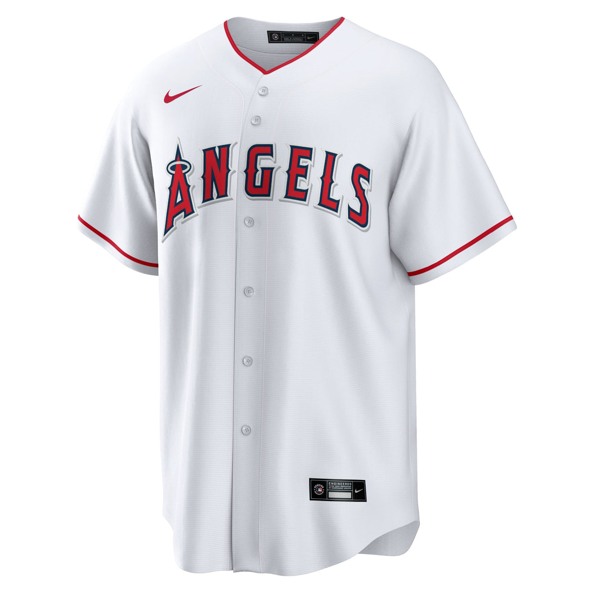 Men's Los Angeles Angels Nike White Home Blank Replica Jersey - 3