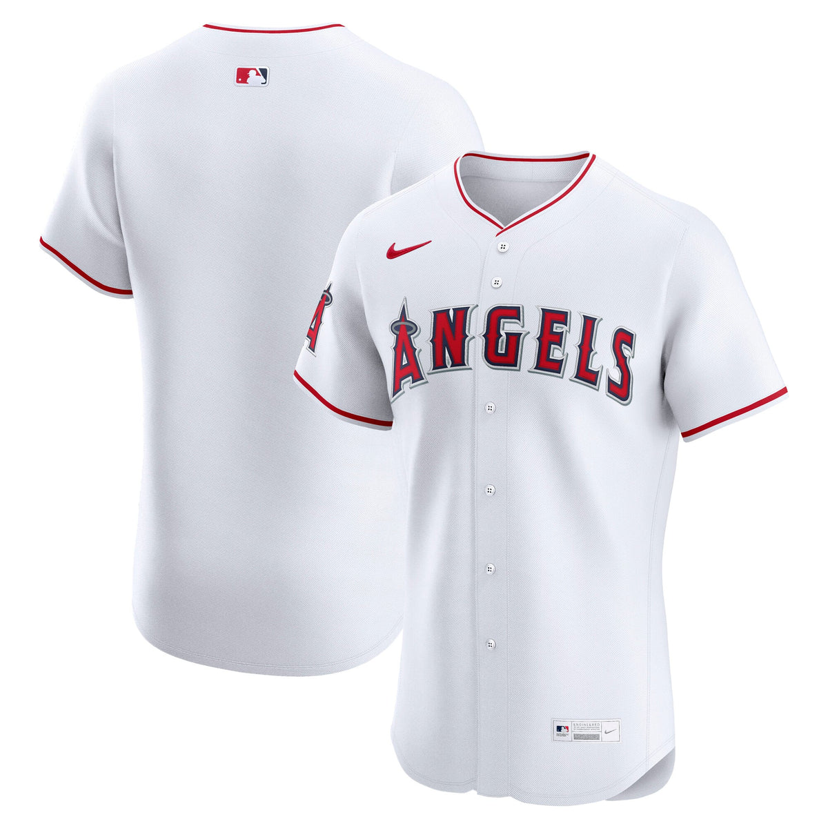 Men's Los Angeles Angels Nike White Home Elite Jersey - 2