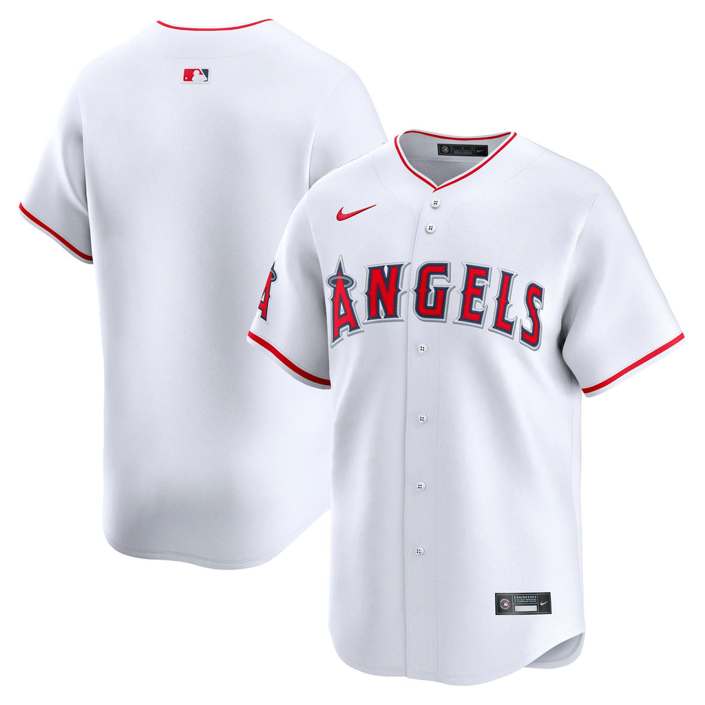 Men's Los Angeles Angels Nike White Home Limited Jersey - 2