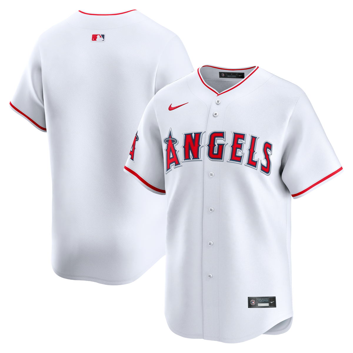 Men's Los Angeles Angels Nike White Home Limited Jersey - 2