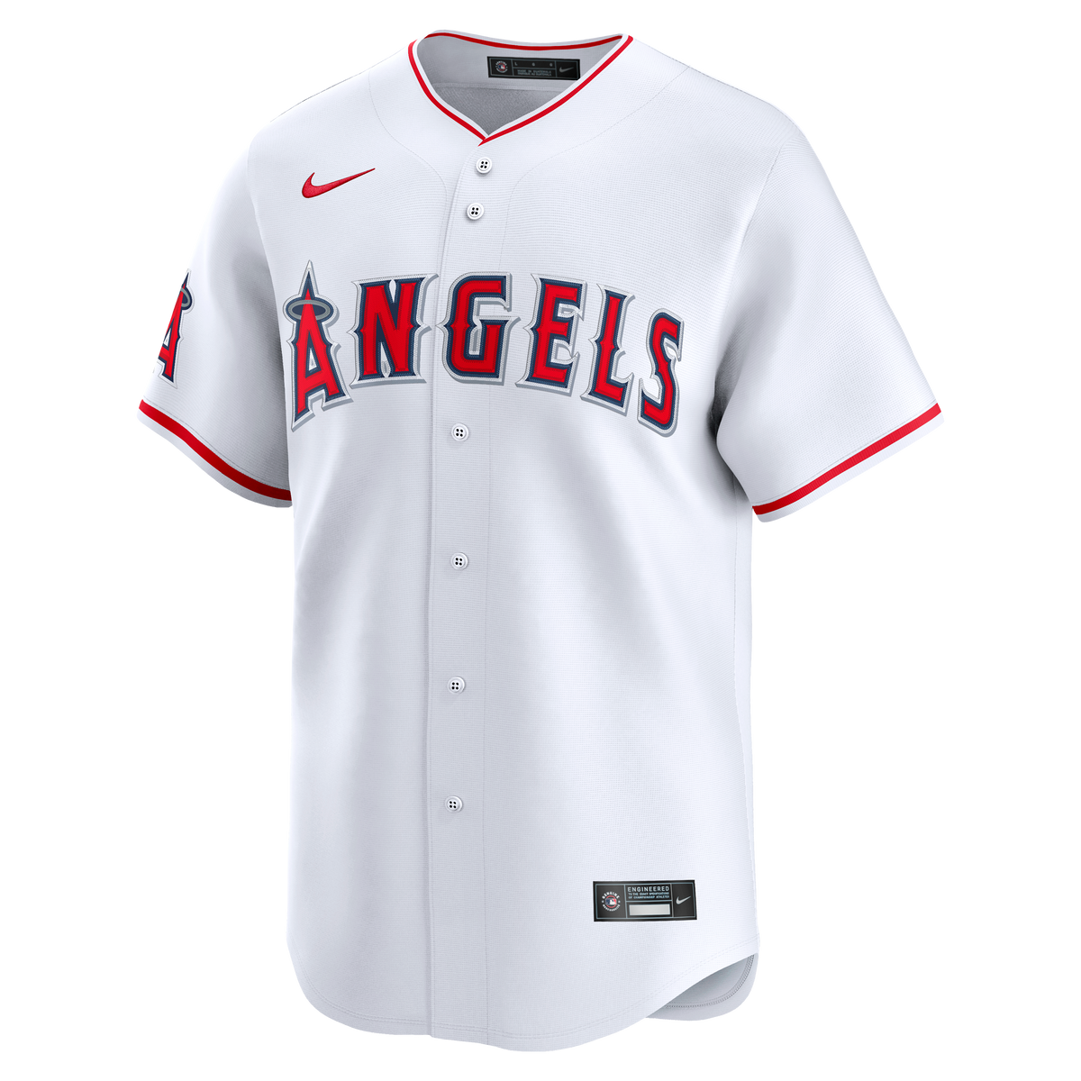 Men's Los Angeles Angels Nike White Home Limited Jersey - 3