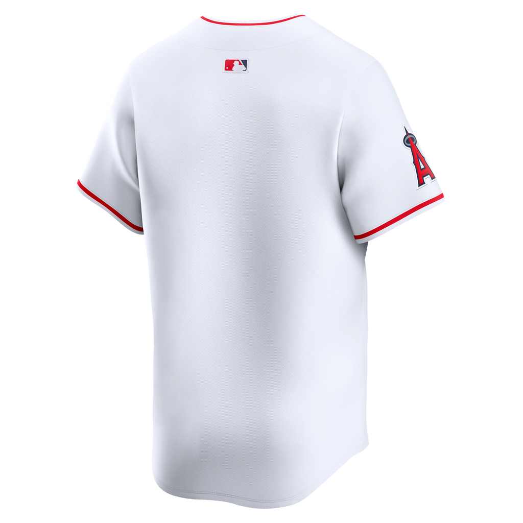 Men's Los Angeles Angels Nike White Home Limited Jersey - 4