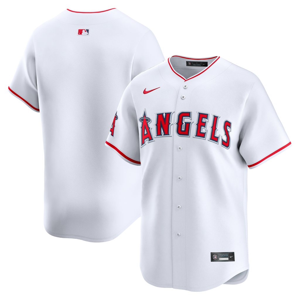 Men's Los Angeles Angels Nike White Home Limited Jersey