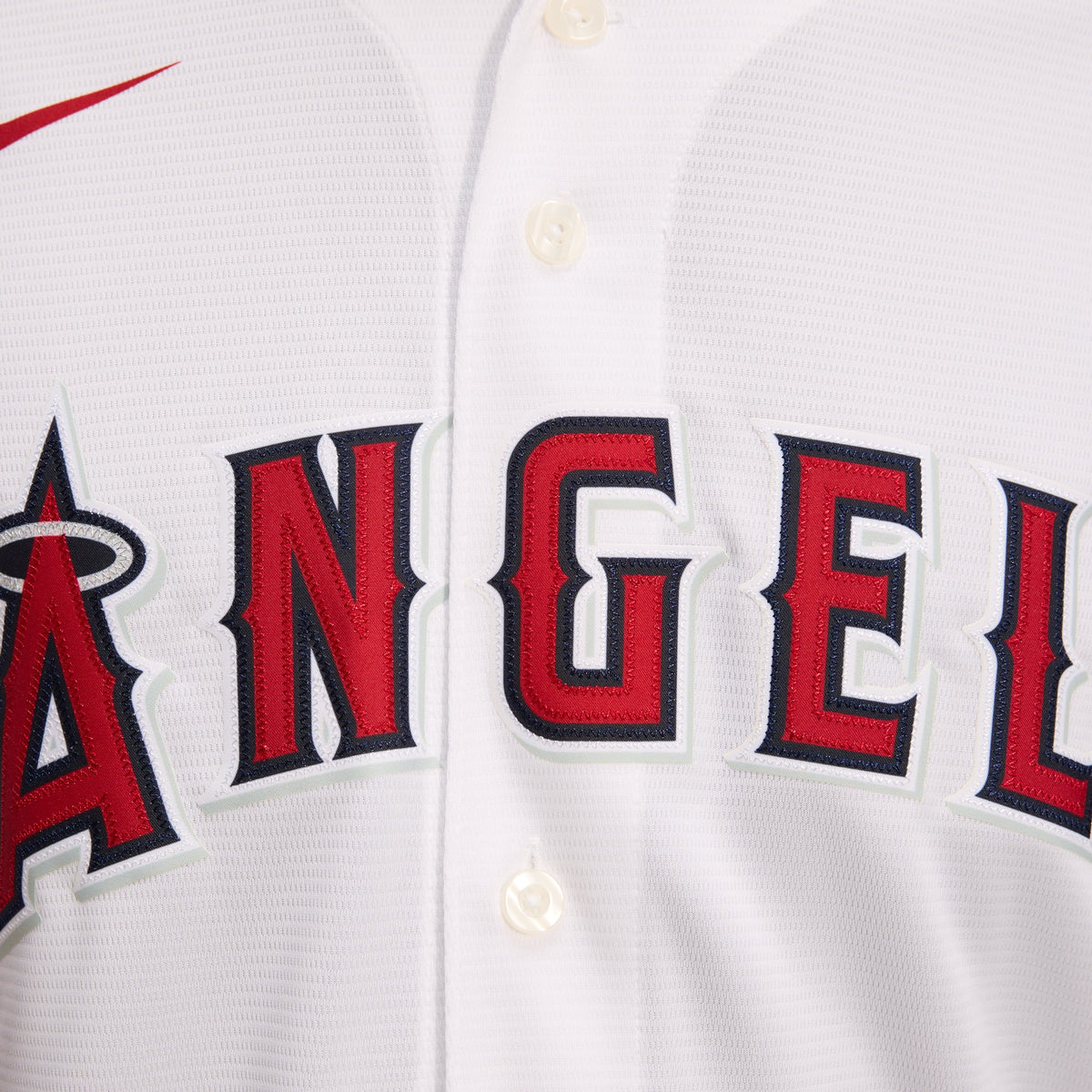 Men's Los Angeles Angels Nike White Home Replica Team Jersey - 9