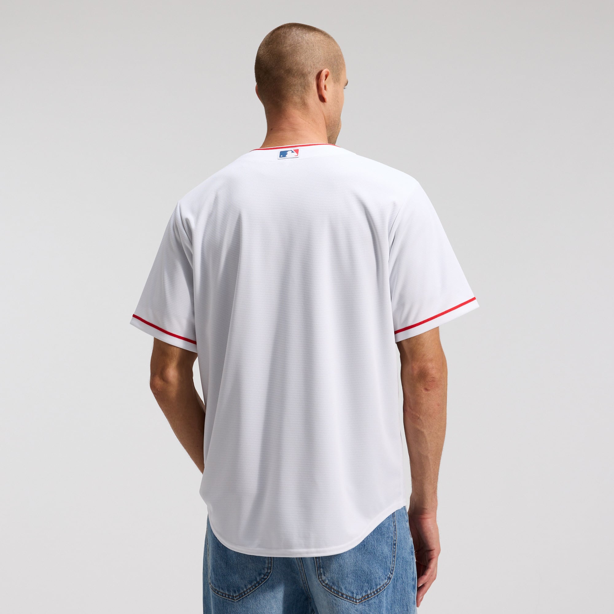 Men's Los Angeles Angels Nike White Home Replica Team Jersey - 3